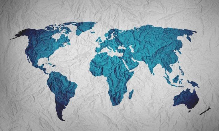 World Map Contact Us Page Image 2